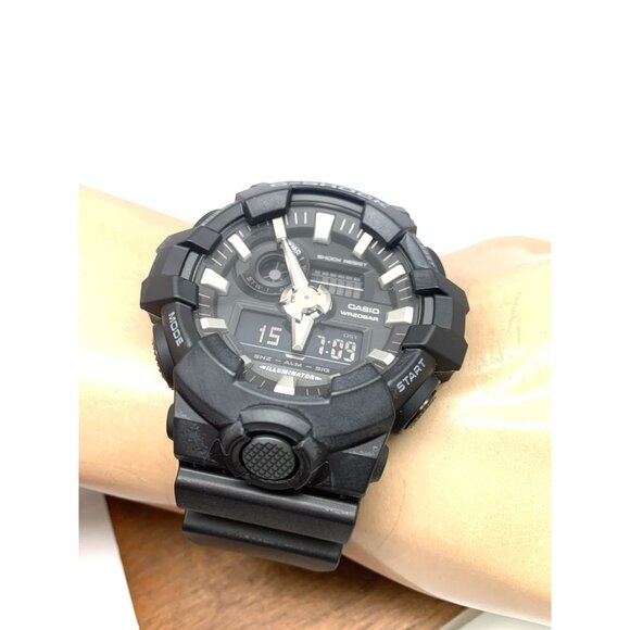 Casio G-Shock Men's Watch GA700-1B Quartz Black Resin Analog Digital 51mm 5522 - Picture 6 of 15